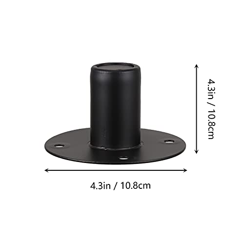 Milisten Speaker Stands Speaker Stands Speaker Stand Hat Speaker Cabinet Pole Mount Metal Speaker Pole Mounts for PA Speakers DJ Speakers 108x60mm Dj Stand Dj Stand - Image 2