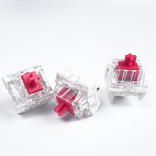 Image of Mechanical Gaming Keyboard Red Switches,3 Pin 50gf RGB SMT Linear Switch,Dustproof and Waterproof Switch (Red,108PCS)