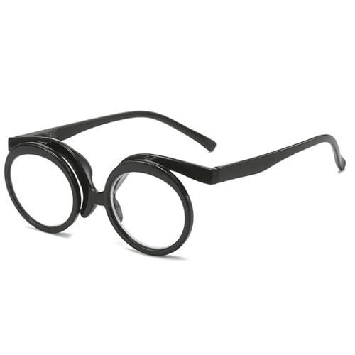 Vistnale Gafas de maquillaje para mujer, gafas de maquillaje abatibles con aumento, de aumento de plástico con bisagra de resorte, de para mujer | Lectura