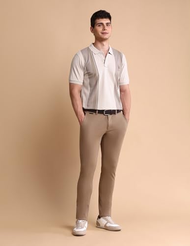 Image of U.S. Polo ASSN. Solid Slim Fit Polo T Shirts for Men - 100% Cotton, Half Sleeves Mens Tshirt