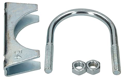 KOTARBAU® Set of 2 U-bolt bracket clamps, 54 mm, exhaust clamp, pipe clamp, U-bolt for mounting antennas pipes, masts - Image 2
