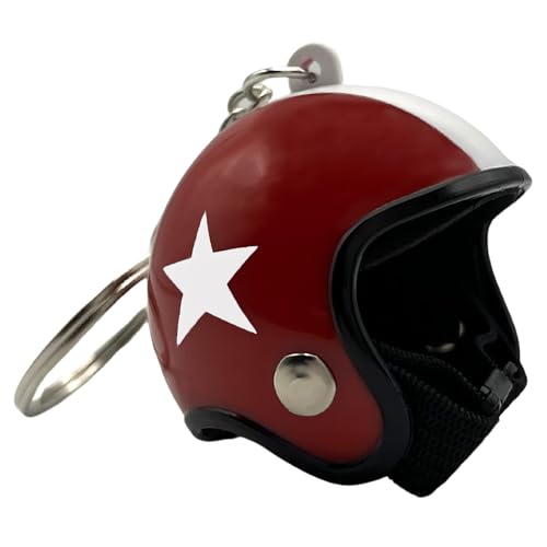 Llavero casco de Moto, Diseño de Casco de motocicleta 3D, Motero, Colgante, Regalo, Souvenir, Plástico, Rojo