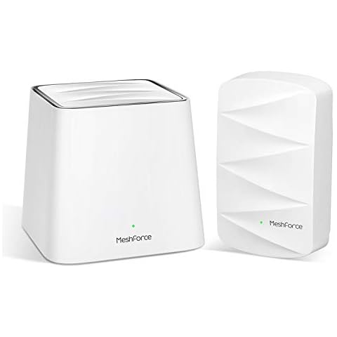 Meshforce M3 Mesh WiFi System, Mesh Routers for Wireless Internet, Gigabit WiFi Router Replacement-Up to 3,000 sq.ft Whole Home Coverage(1 WiFi Point & 1 Dot) Cover