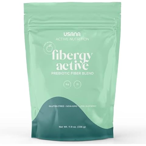 USANA Fibergy Active with Prebiotic Fiber for Gut Health – Non-GMO – Gluten Free – Low Glycemic – 336 Grams - 28 Servings Cover