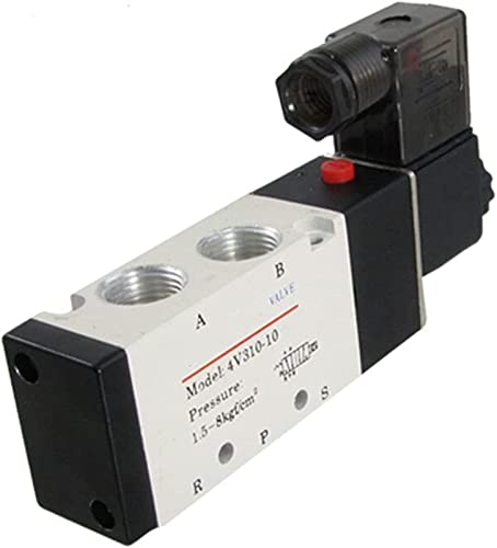 Válvula solenoide de aire AC220V 1/2PT de 2 posiciones y 5 vías para control neumático eficiente 2
