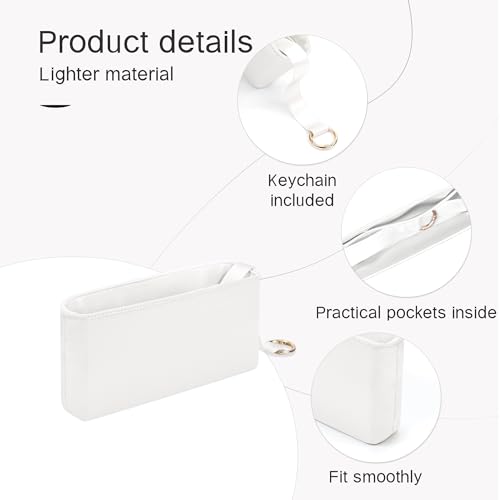 Image of Fits for Constance Bag Insert Organizer For Hermes(Elan24,Blanc)