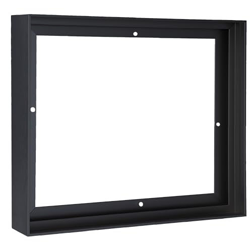 HUACANVAS Metal Floating Frame for Canvas Paintings,DIY Canvas Frames with 0.75"-0.9" Deep,Floater Frame for Art Prints Wall Decor(24"x48",Black)