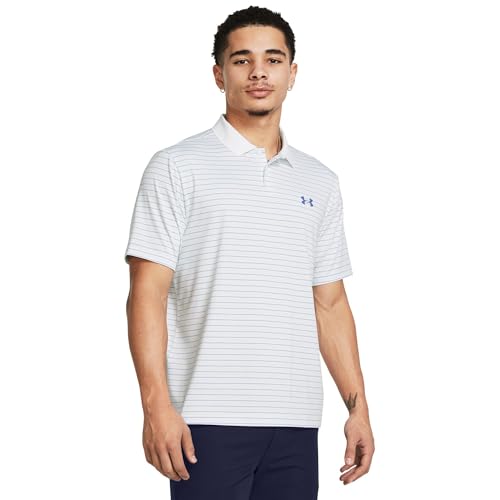 Under Armour Polo Performance 3.0 Novelty, Blanco Verde Matrix Starlight, Medium Under Armour Polo Performance 3.0 Novelty, Blanco Verde Matrix Starlight, Medium