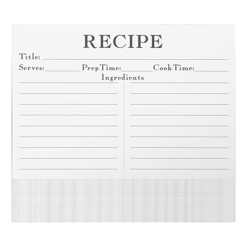 NAMOARLY �󔒂̃��V�s�J�[�h 50���Z�b�g ���ʈ�� �������V�s�V�[�g ������ �u���C�_���V�����[�p �H�������J�[�h �ƒ�p�����L�^�V�[�g