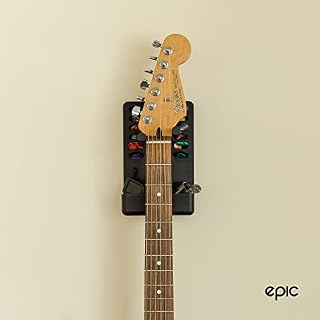 Epic Support pour guitare avec étagère et supports pour médiators – Image 3