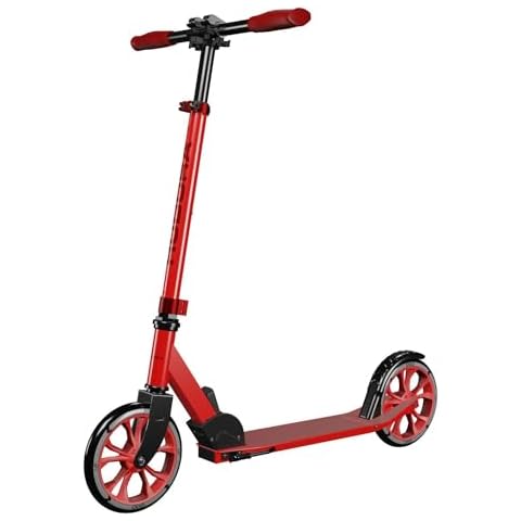 HUDORA Scooter Up 200 – Comfortable and Quiet Aluminium Scooter for up to 100 kg – Height Adjustable & Foldable – Smooth Scooter for Children/Teens & Adults Cover