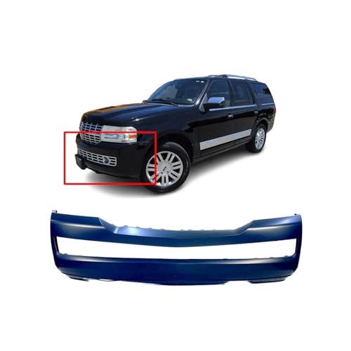 Image of FitParts Compatible with Lincoln Navigator 2007-2014 Front Bumper Cover | Primed, Ready to Paint, OEM 7L7Z17D957APTM, FO1000619