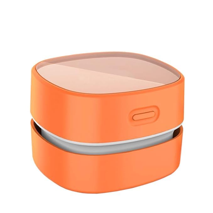 Vacuum Cleaner for Desktop, Mini Table dust Sweeper, Desk Accessories, Mini Desktop Vacuum Cleaner, Mini Portable Handheld Vacuum Cleaner- Orange-image-49