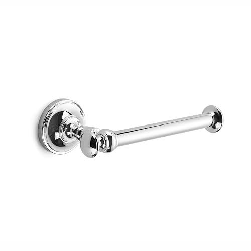 khtumeware Toilet Paper Holder Vibrant Polished Chrome Tissue Roll Holder for Bathroom Organization and Storage Single Post Toilet Tissue Holder Wall Bathroom Accessories (1-Pack)