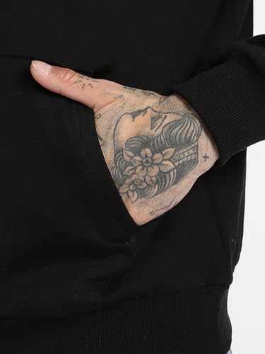 Image of Veirdo 280 GSM Cotton Fleece | Hooded Neck Full Sleeve | Regular Fit Sweatshirt | Solid Hoodie for Men | Sizes: S to 3XL