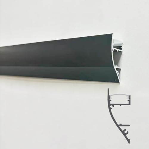Corniche de plafond LED à diffusion indirecte avec profilé alu encastrable de 7 mètres - 3