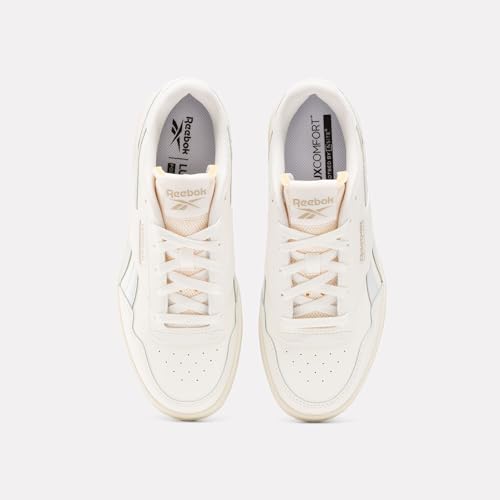 Image of Reebok Women's Court Advance Sneakers, Chalk Chalk Moon, 9