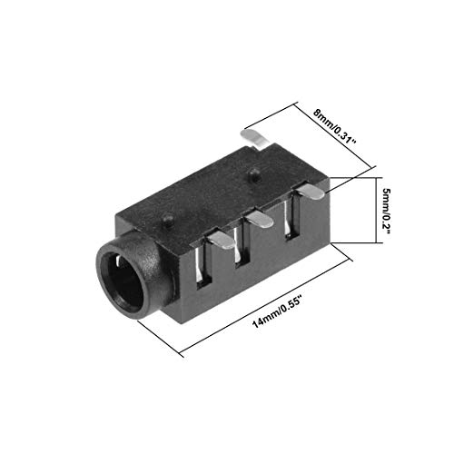 uxcell 6Pcs PCB Mount 3.5mm 4 Pin Socket Jack miniatura 2