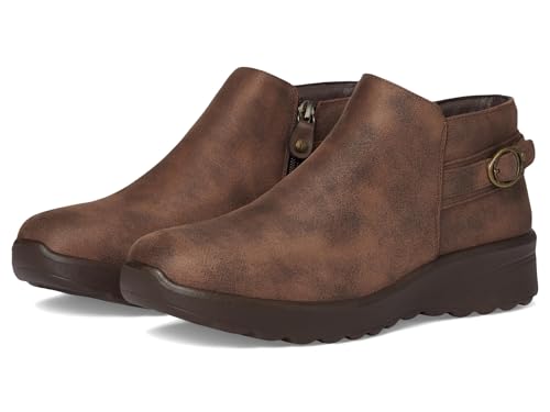 Skechers Women's Lovely Vibe-Moonlight Ankle Boot, Chocolate, 11