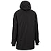 Trespass Mens Waterproof Hooded Long Length Jacket With Zipped Pockets Pelsall, Black, Medium