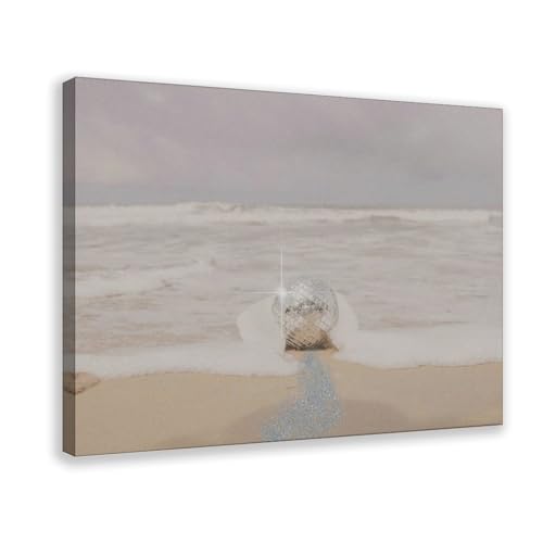 Poster sur toile Disco Ball de plage decoration murale chambre et voiture