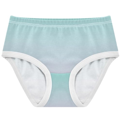 Joisal Durable Girls Underwear Toddler 2t Cotton Panties for Girl Green Blue Lilac Gradient Briefs Kids Undies