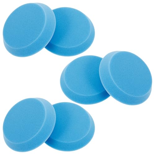 Almohadillas de pulido de 6 piezas en color azul cielo para acabados brillantes