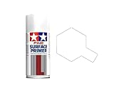  Tamiya 87044. Spray Imprimacion Blanca de Grano extrafino, para Todo Tipo de Superficies