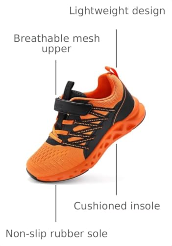 Image of koppu Boys Girls Shoes Non-Slip Tennis Shoes Fashion Lightweight Breathable Kids Sneakers for Little Kids /Big Kids