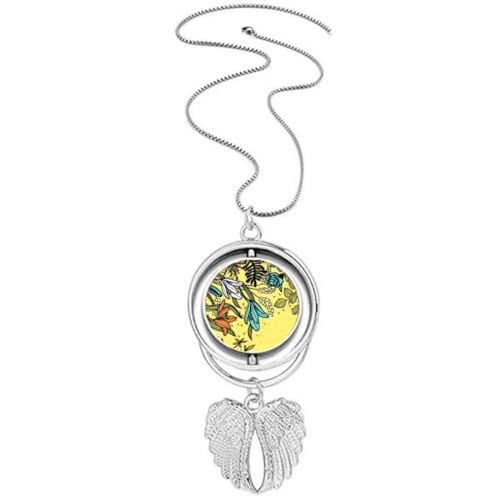 Collier pendentif ailes d'ange et fleurs de lys, le cadeau symbolique idéal