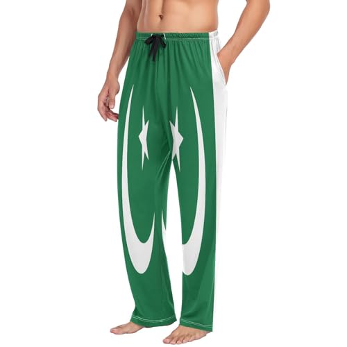 GuoChe Men'S Pajama Bottoms Men Pj Pants with pockets for Winter Holiday Small4