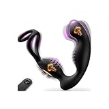 Prostata Stimulation Männer mit 9×360° Rotationsmodi & 9 Vibrationsmodi Analvibratoren für Mann Analplug mit Penisring stabiler Anal Vibrator Prostata vibrator massage Sex Spielzeug für die Männer