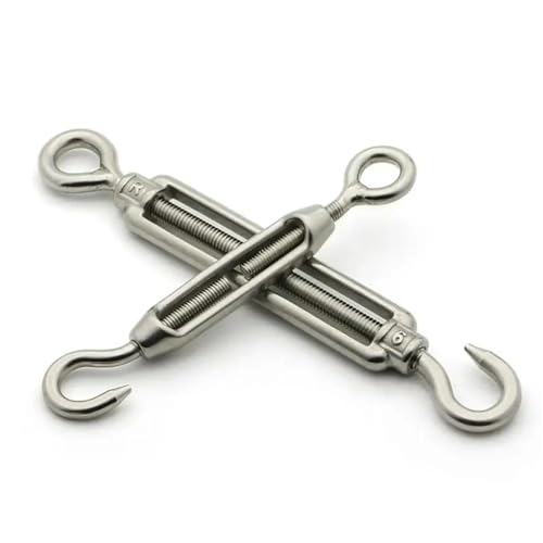 20 Pzs Tensores para Cable de Acero Inoxidable 304 Gancho Ojo Juego de Tensionador