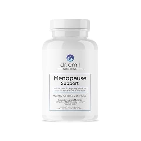 DR. EMIL NUTRITION Menopause Supplements for Women - Multi-Symptom Menopause Relief for Hot Flashes, Night Sweats & Mood Swings - Menopause Support Pills with Black Cohosh - 30 Day Supply Cover