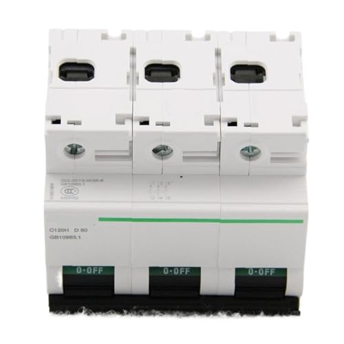 Disjoncteur triphasé C120H courbe C pour stopper les courts-circuits 10kA