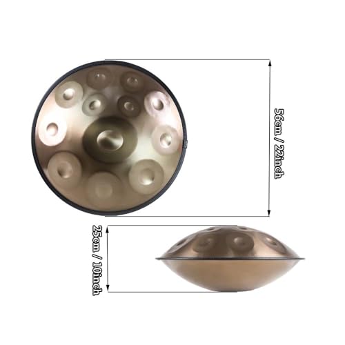 Handpan de Acero 12 Notas 22 Pulgadas con Accesorios miniatura 2