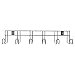 EASY-UP Pro 6 Hook Long Arm Tack Rack | Essential for Horse Stables | Space-Saving Design | Versatile 6-Hook Configuration | Long 4.5