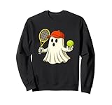funny ghost tennis player halloween tennis trainer coach felpa