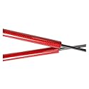 EWQPHLSEWQPHLS Unterstützung Streben Kompatibel for Suzuki Vitara 3rd JT Escudo 2005-2017 Grand Vitara Front Ändern Frühling Lift Schocks Dämpfer Motorhaube(Red carbon fiber)