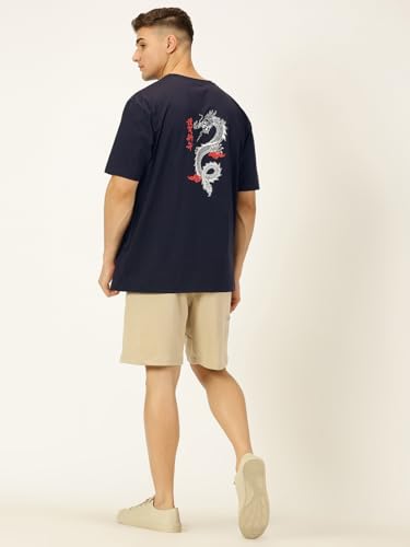 Image of Thomas Scott Men's | Graphic | Half Sleeve | Oversized Fit | 100% Cotton | Crew Collar | Casual Tshirt