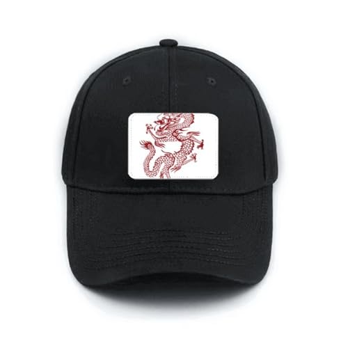 Casquette de baseball motif dragon chinois pour look streetwear urbain et ajustable