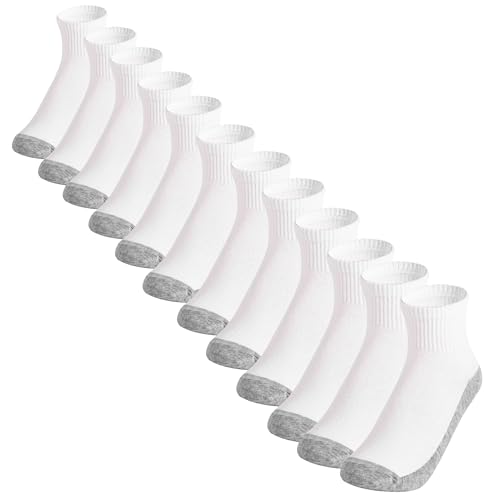 Image of Loucey 12-18 Packs No Show Socks Invisible Socks Men Women Cushioned Low Cut Ankle Sock for Running Gym Hiking (6-9 Pairs)
