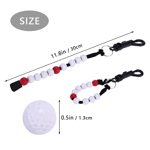 Qianxihu 3Pcs Golf Bead Counter Stroke Bead Counters Golf Shot Counter Bracelets Durable Light Weight Golf Beads Count for Outdoor Sport - Image 2