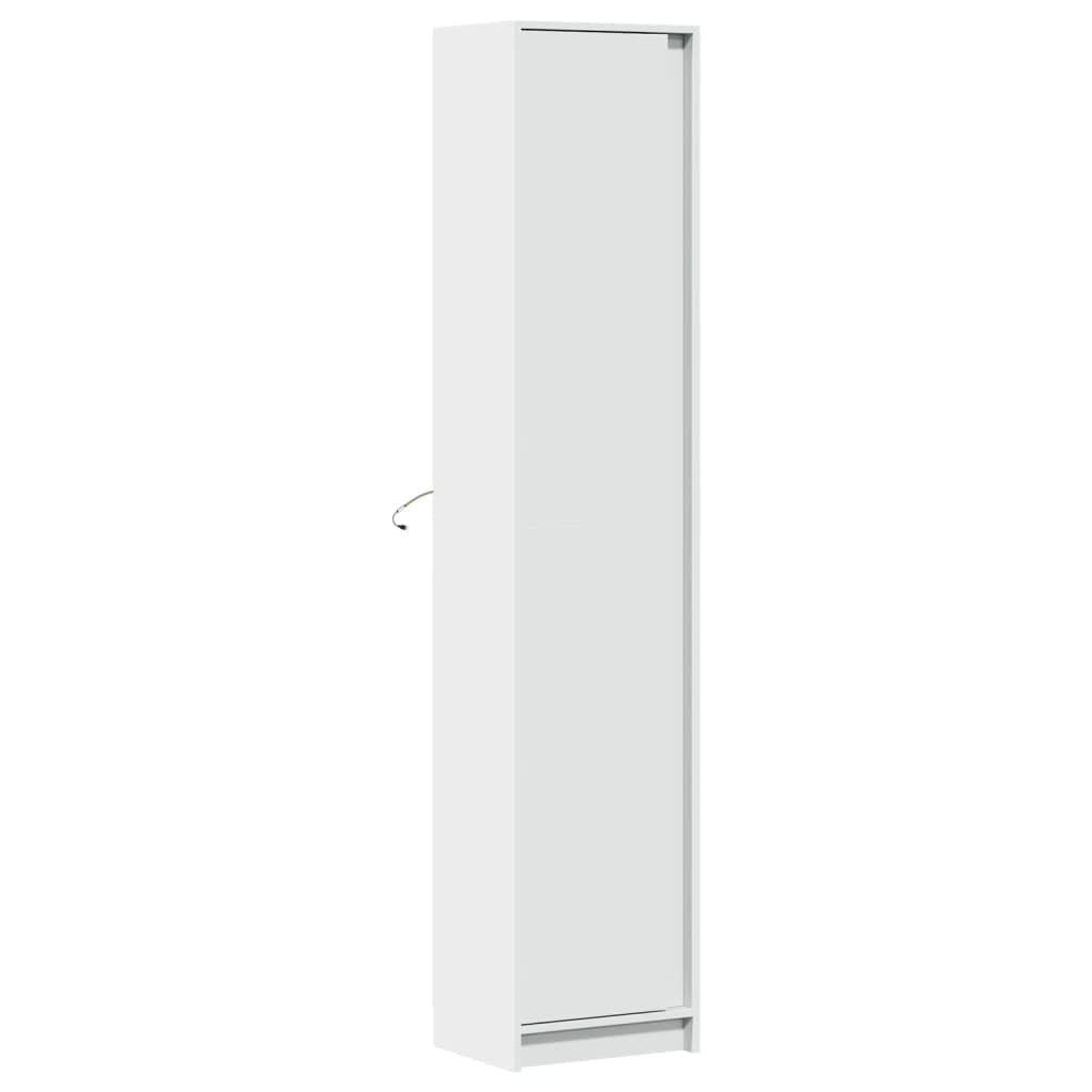 VidaXL Credenza Alta Con Luci LED RGB E Ante - Bianca 41.5x32.5x200 Cm