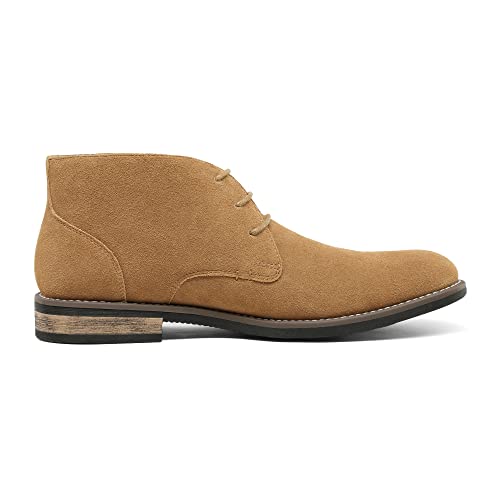 image for Bruno Marc Men's Tan Casual Suede Leather Chukka Dress Boots Lace Up D