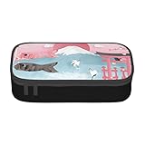 ペンケース 富士山 鯉のぼり サクラ 鳥居 和風 文房具袋 鉛筆バッグ 筆箱 大容量 オフィス用品 かわいい 化粧 文具 プレゼント 男の子 女の子 子供 小学生 中学生 高校生 大学生 社会人用