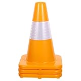 Protection haute visibilité : ces cônes de signalisation arborent un design coloré et des bandes réfléchissantes, une visibilité lors des travaux routiers et permettant ainsi de maintenir piétons et véhicules à distance des zones dangereuses. cônes de signalisation routière, barrière de sécurité portable