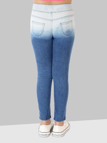 Image of Naughty Ninos Teen Girls Blue Embroidered Cotton Jeans for 14 to 15 Years