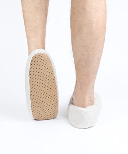 Image of Keyela Unisex Gripper Slipper Socks, Fleece Lined Winter House Slippers | Plush fuzzy warm indoor winter footwear Universal winter sock slippers fit men and women