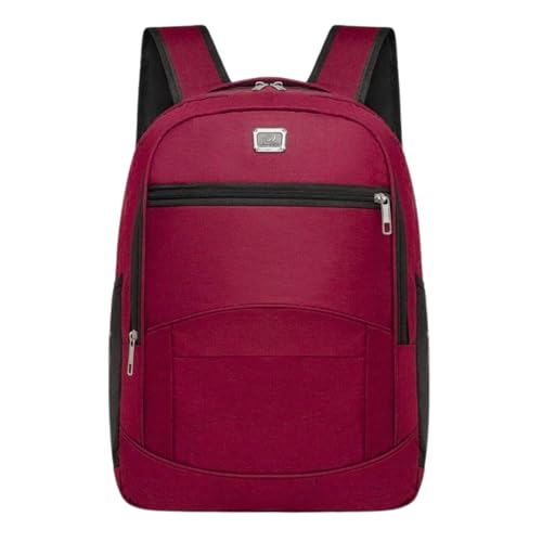 Mochila Masculina Grande Reforçada J'PRIB P/Notebook até 17', Impermeável, 3 Compartimentos, Confortável, para Trabalho, Faculdade e Viagem (VERMELHO)